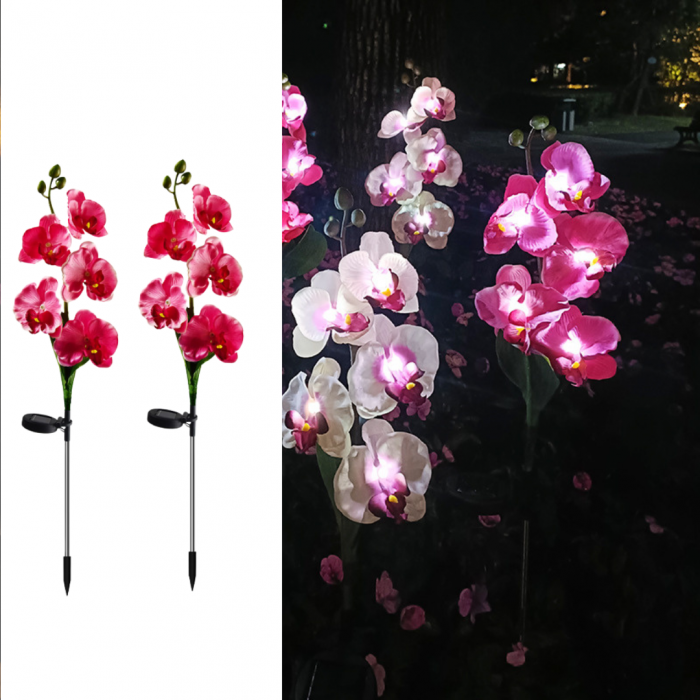 Set 2 x Lampa solara LED Orhidee