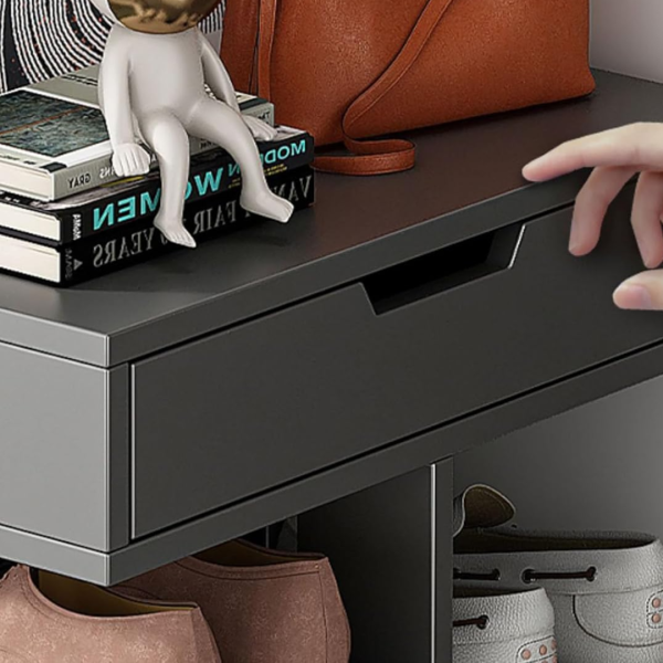 Pantofar cu 7 rafturi, 40 x 22 x 111 cm, Gri