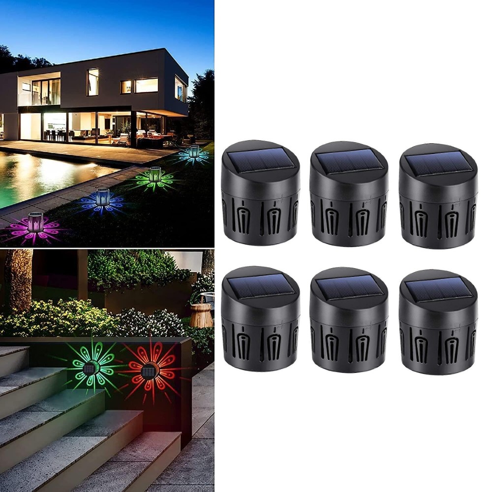 Set 6 lampi solare, LED RGB