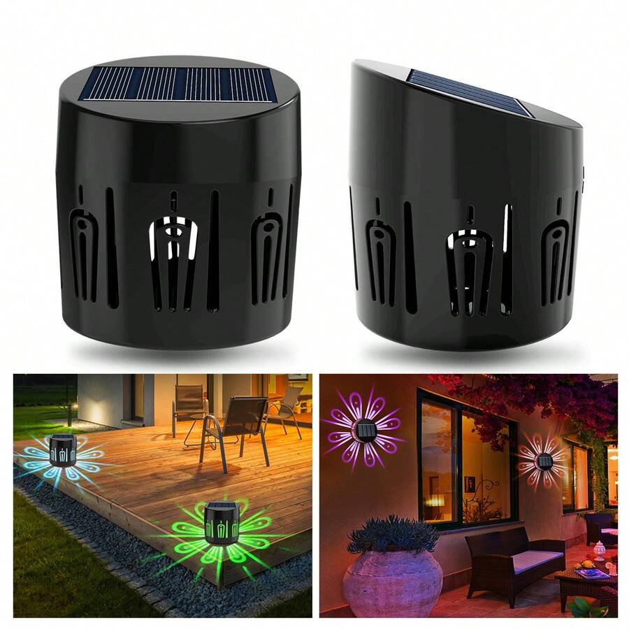 Set 6 lampi solare, LED RGB