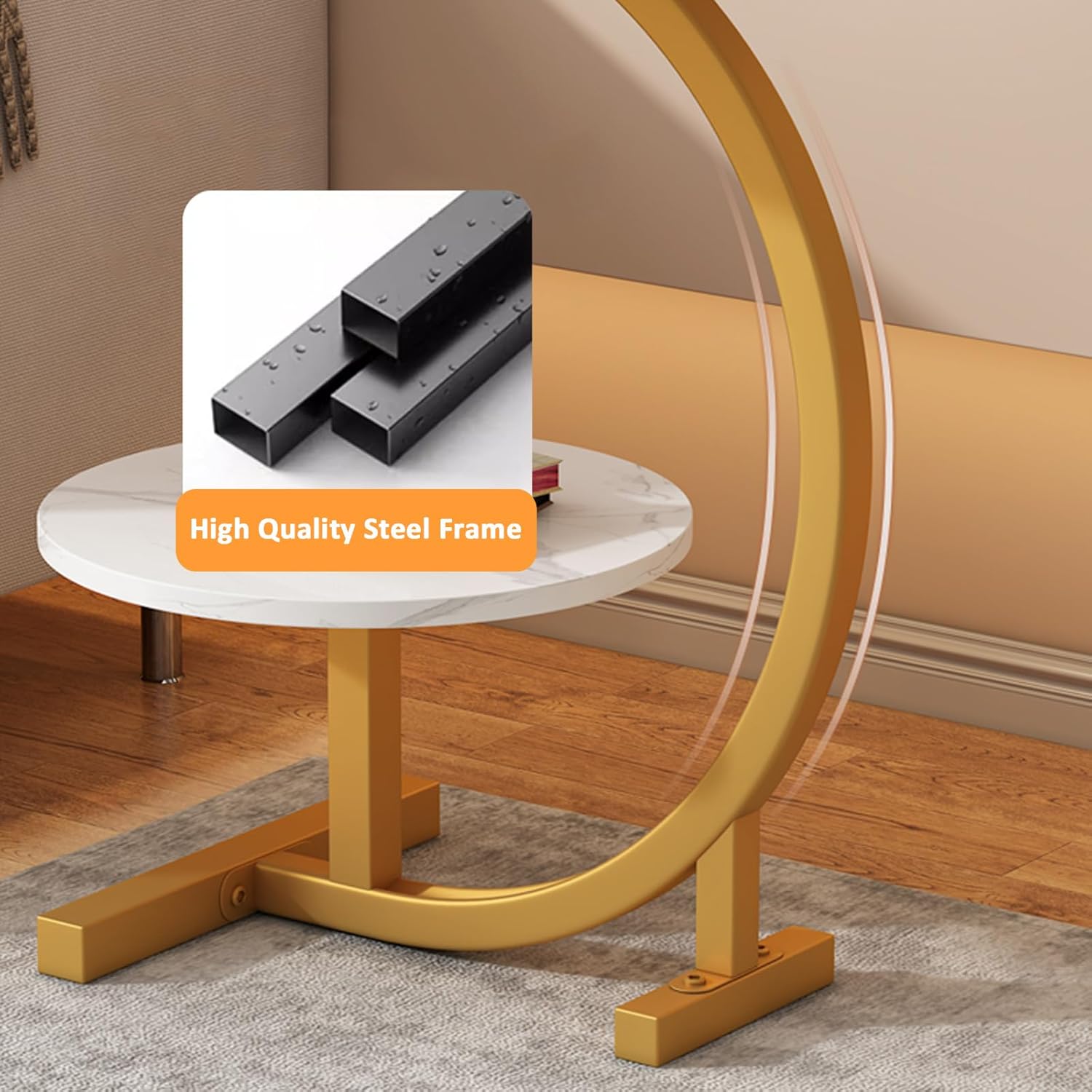 Masuta cafea living, rotunda 62x40 cm