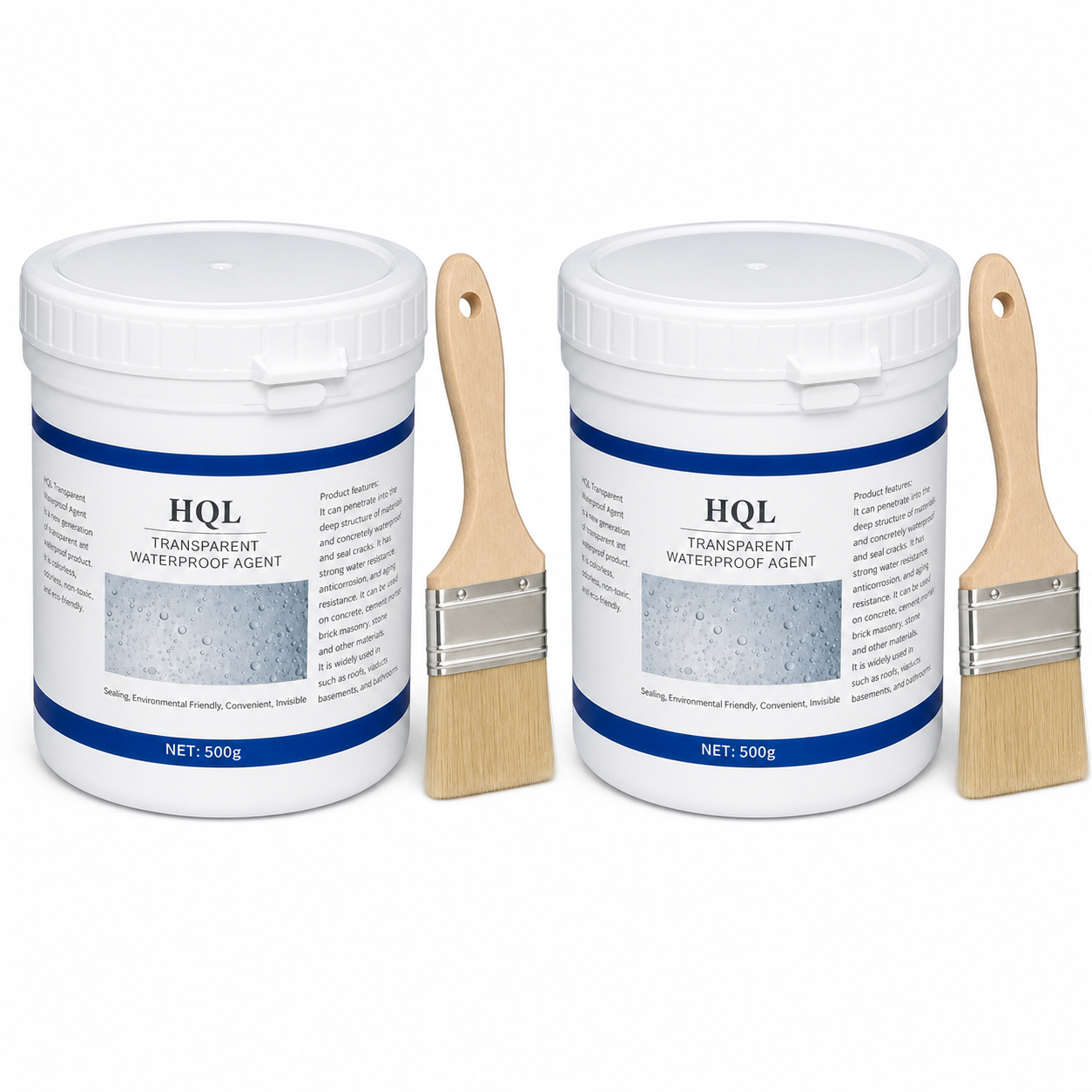 Set 2 x Solutie etansare 500 ml, pasta impermeabila