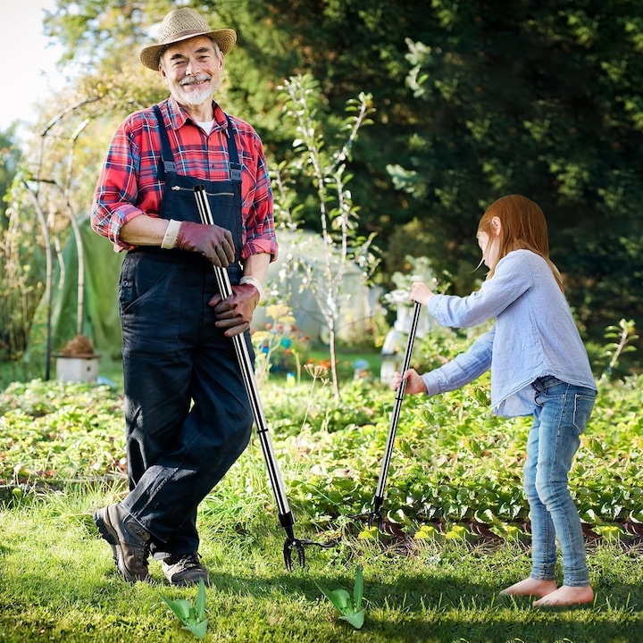Dispozitiv extensibil pentru scos radacinile sau buruienile