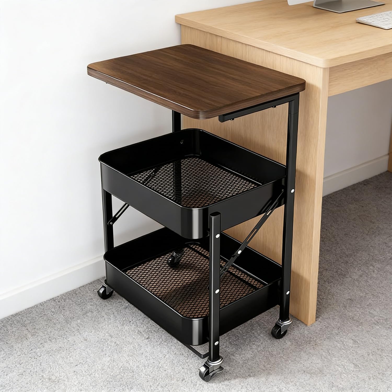 Etajera pliabila tip carucior, 74 x 45 cm