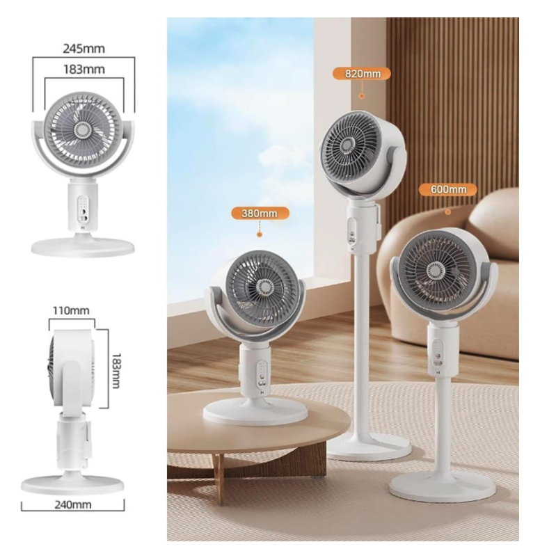 Ventilator 3 in 1 reglabil pe inaltime, 3 viteze, telecomanda