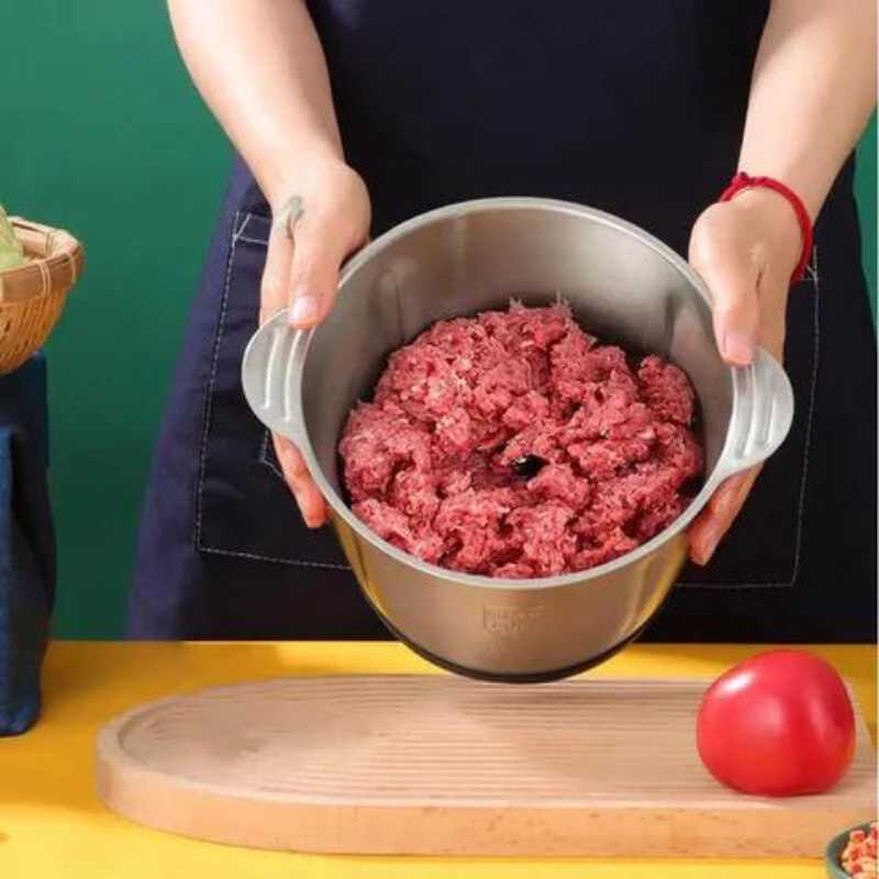 Masina de tocat electrica, 5 Litri, Inox, 500 W, 5 lame