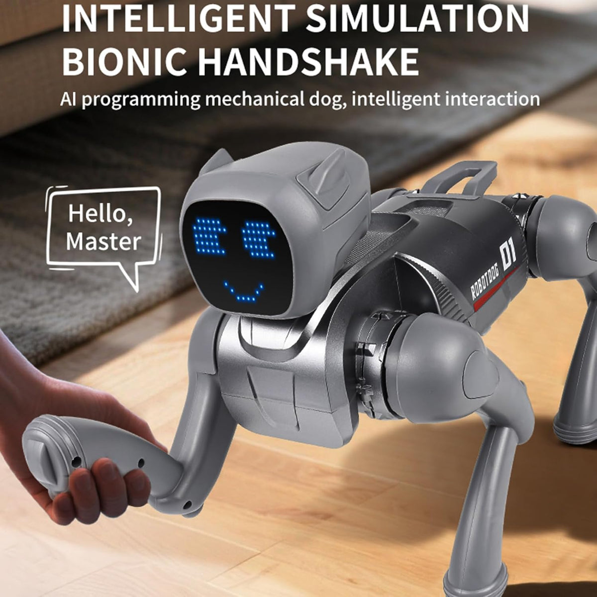 Jucarie interactiva cu recunoastere vocala, Robot Dog Inteligent 01