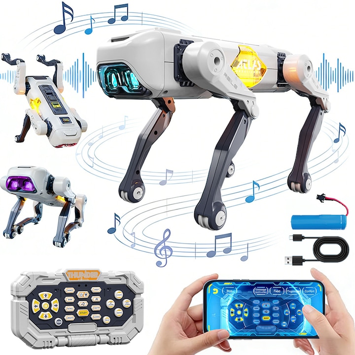 Jucarie interactiva Catel robot inteligent RC, control telecomanda