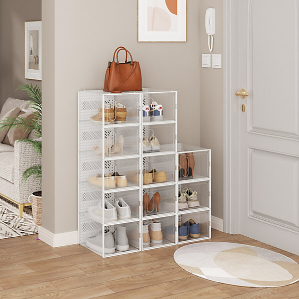 Set 4 cutii organizatoare pentru incaltaminte