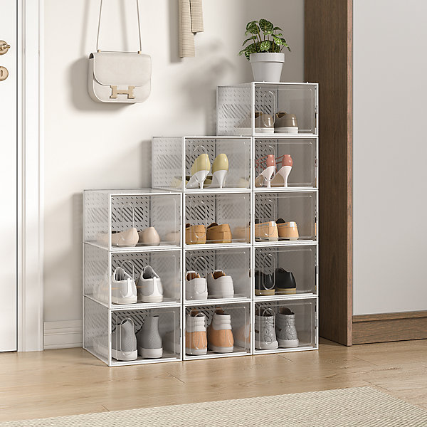 Set 4 cutii organizatoare pentru incaltaminte