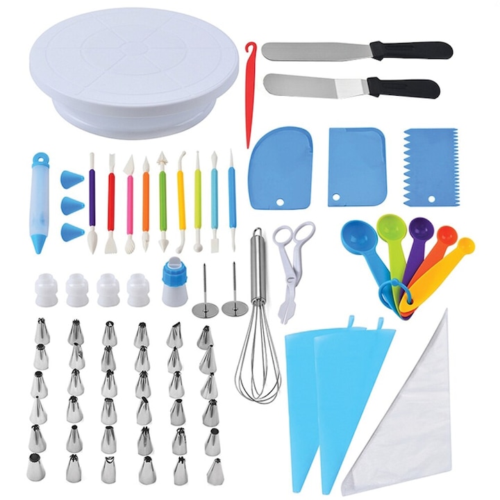 Set 66 de accesorii, ornamente pentru decorare torturi