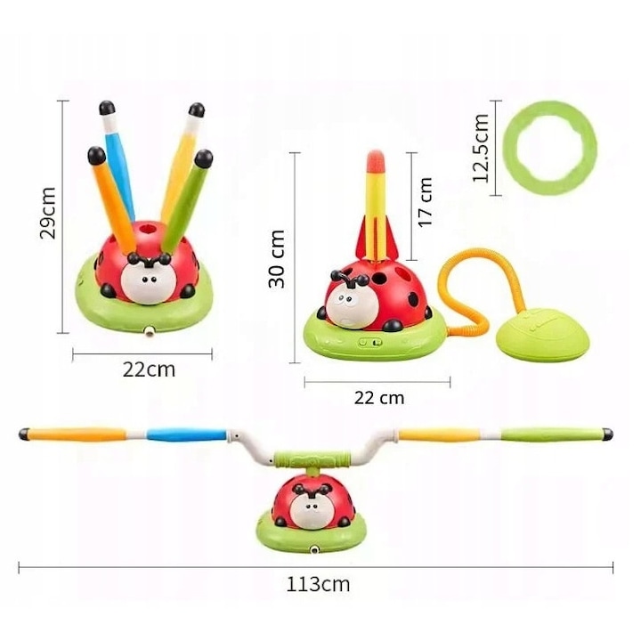 Buburuza muzicala rotativa 3 in 1