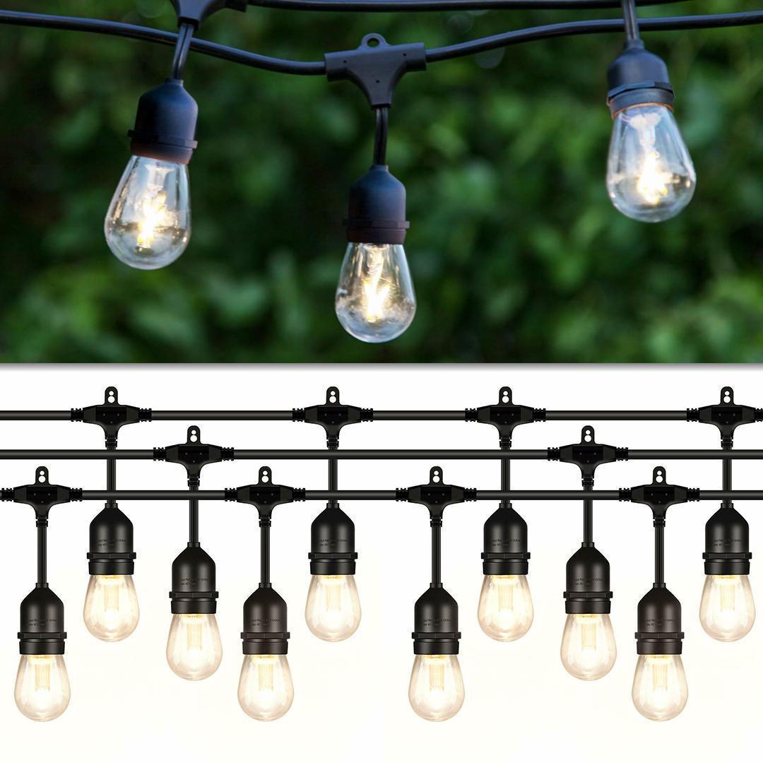 Ghirlanda solara 30 becuri x E27, 30 metri, becuri incluse