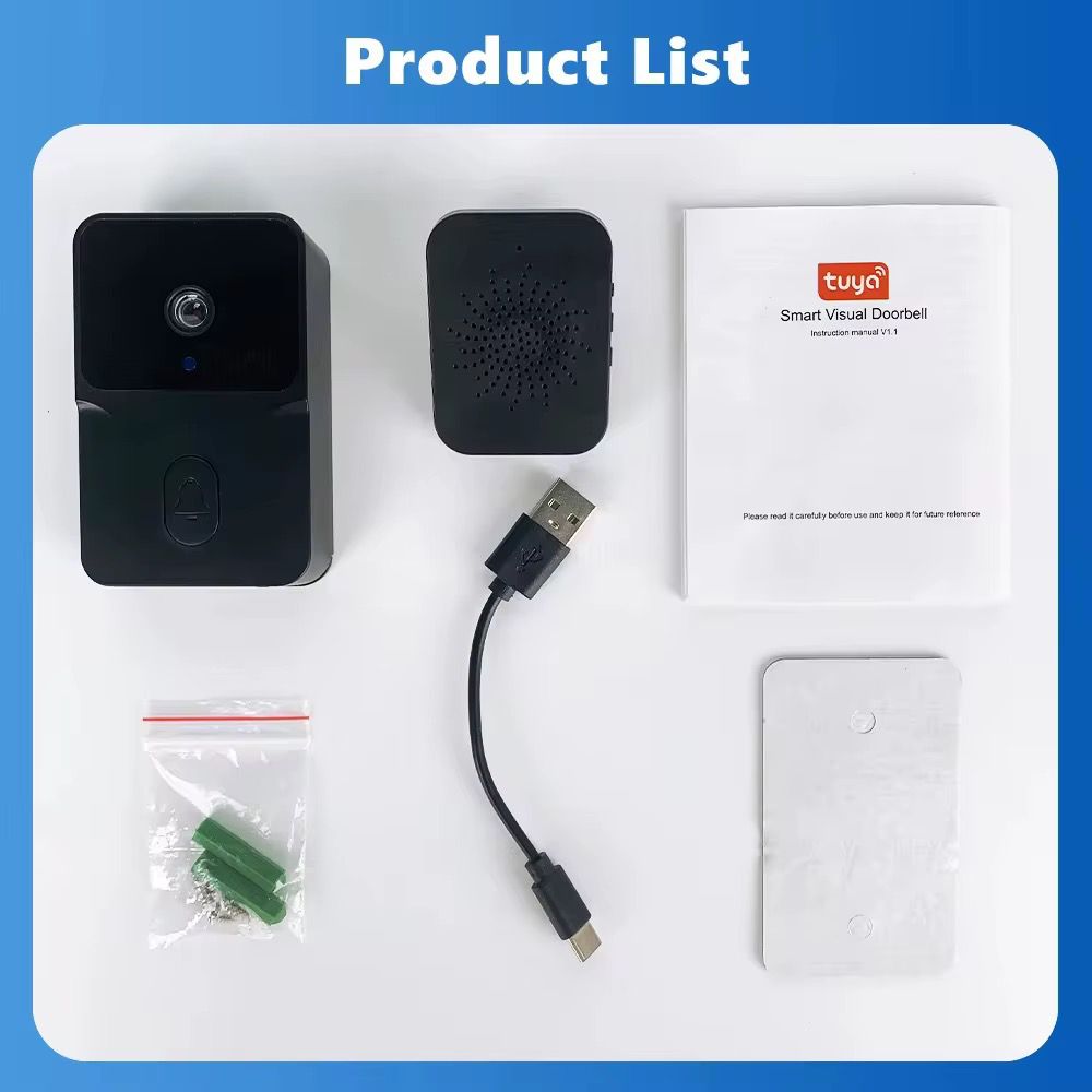 Sonerie Video Smart 4K WiFi, Night Vision, Audio Bidirectional