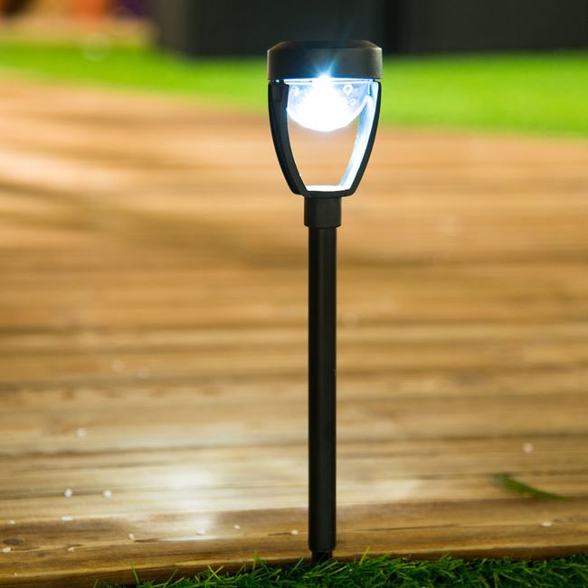 Set 10 x lampa solare semiluna, 27 cm