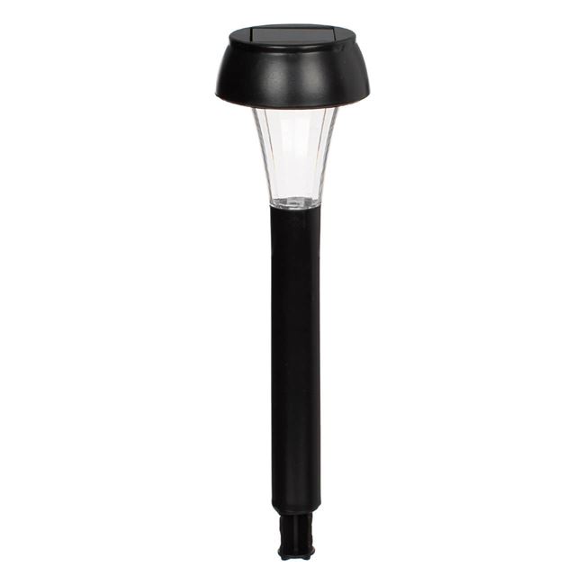 Set 6 x lampa solara 18.5 cm, Negru