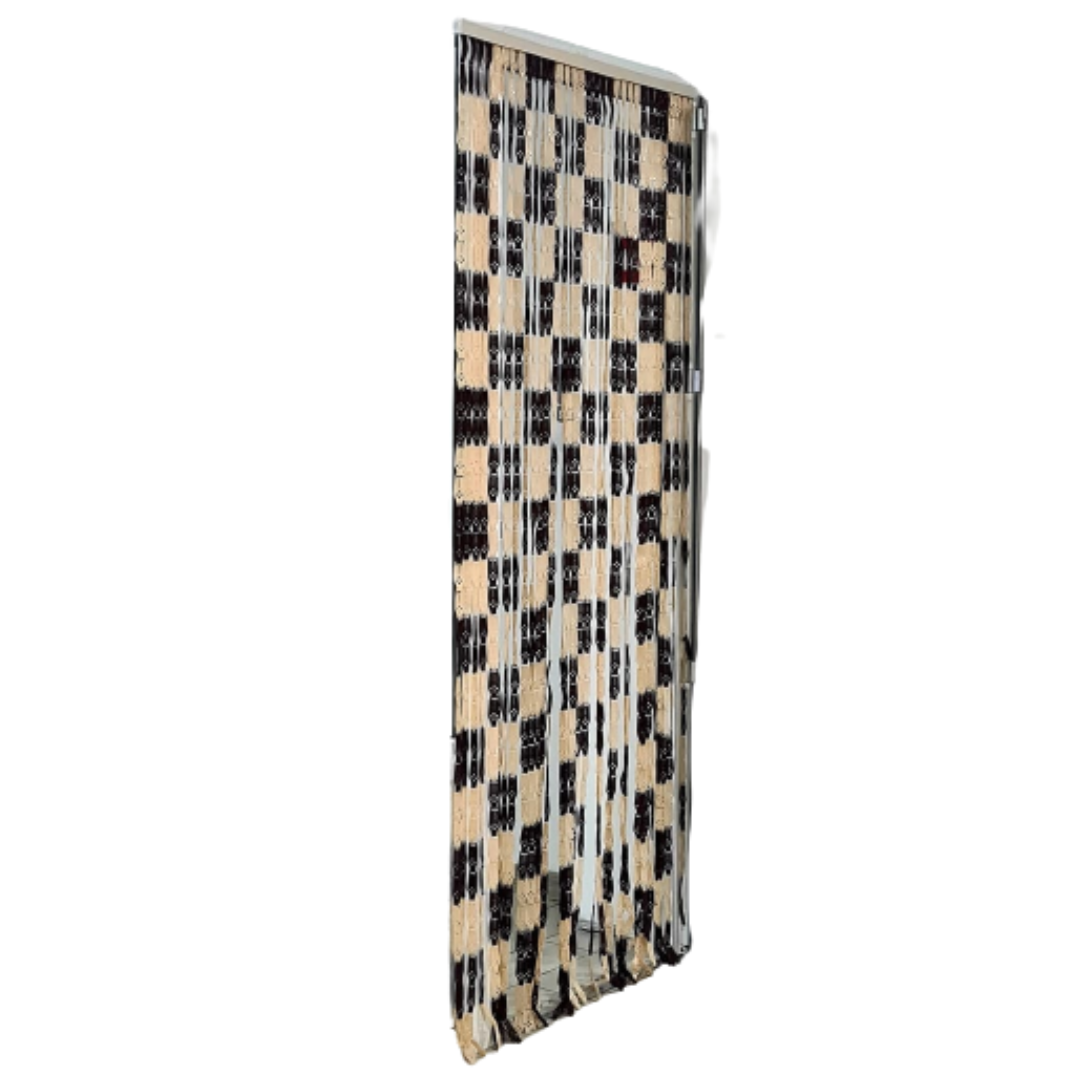 Perdea din plastic impotriva mustelor, prindere cu sina, 200 x 90 cm