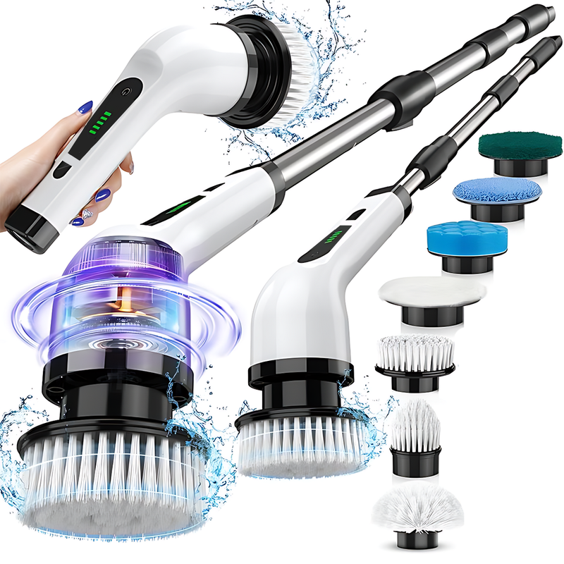 Perie electrica rotativa 7 capete inlocuibile, 2 viteze reglabile