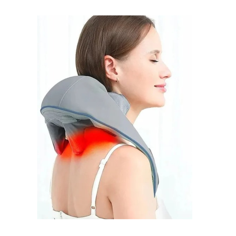 Aparat de Masaj Cervical - Incalzire Integrata, Gri