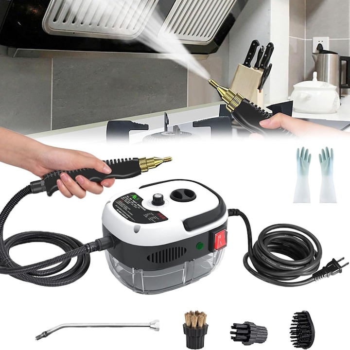 Aparat de curatat cu abur 2500 W, 3 BAR, rezervor 900 ml