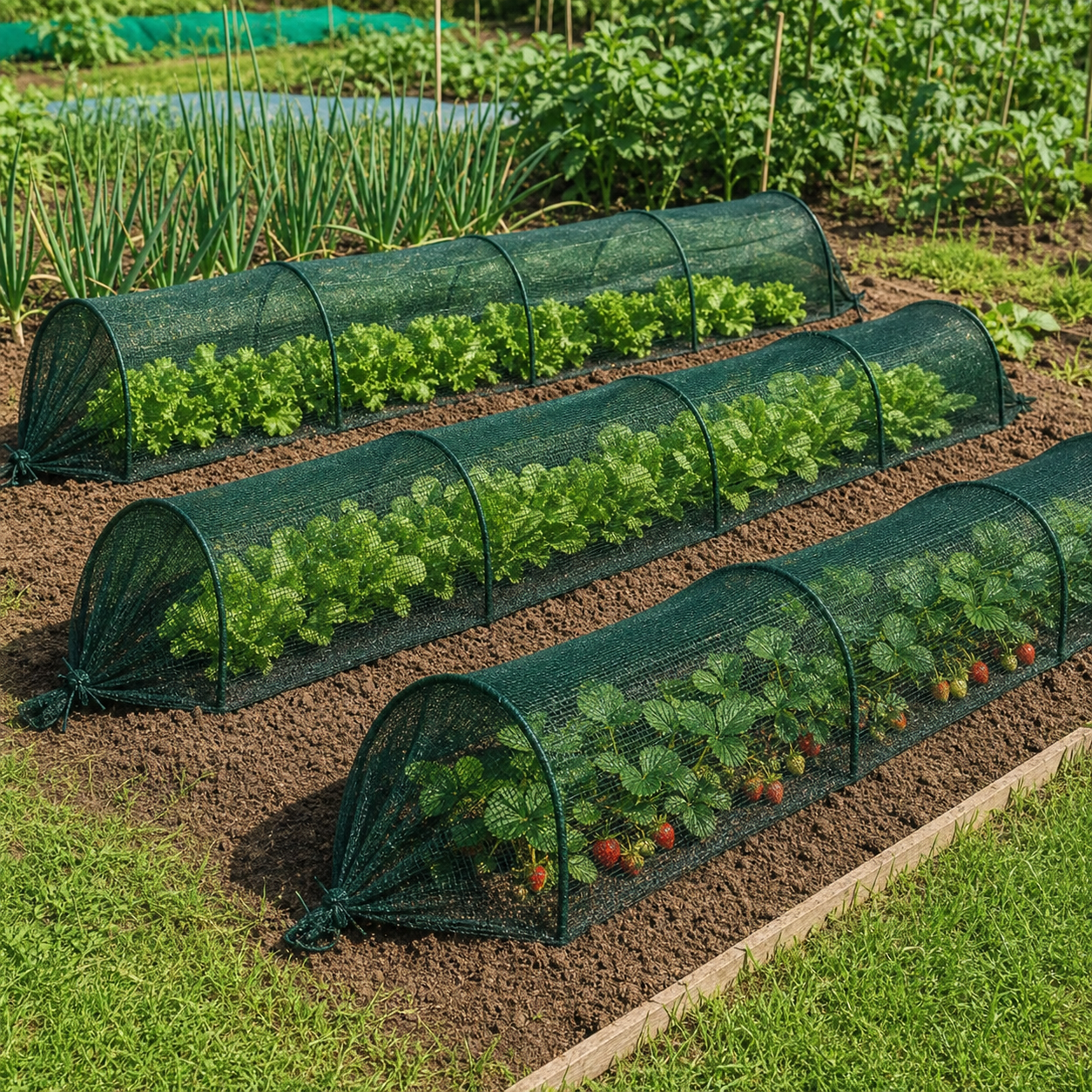 Set 3 x Tunel protectie plante 300x45 cm