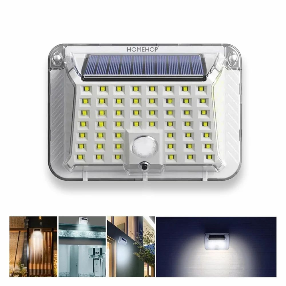 Set 4 x Lampa solara 90 LED Jortan, senzor de miscare