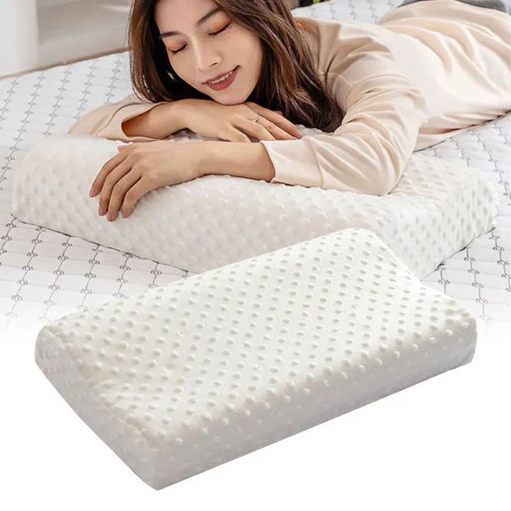 Perna cervicala ergonomica, invelis din bumbac