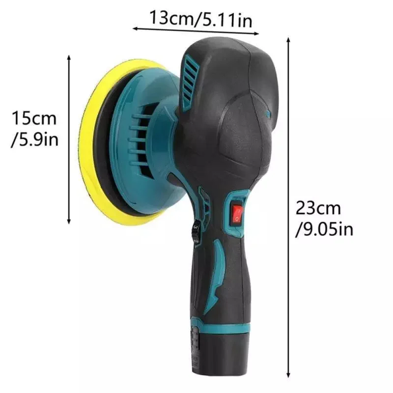 Aparat Polish Auto Profesional cu 2 Acumulatori 12V, 8 Viteze