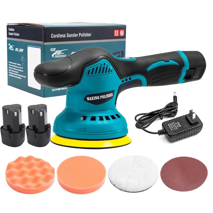 Aparat Polish Auto Profesional cu 2 Acumulatori 12V, 8 Viteze