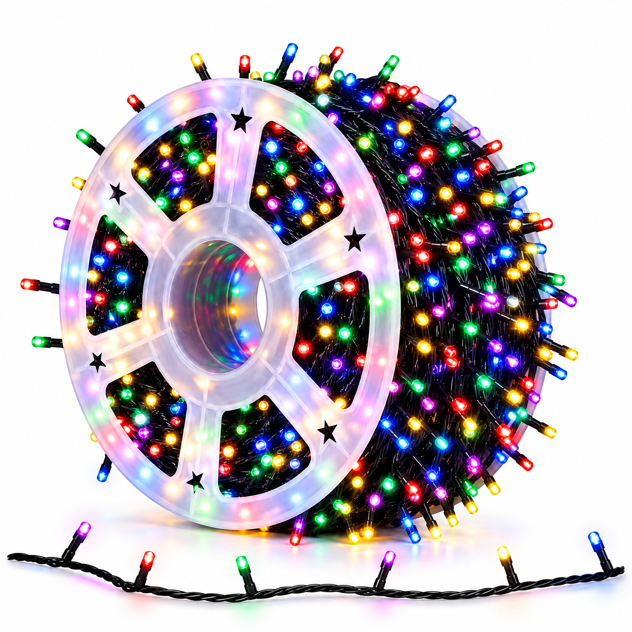 Instalatie rola 50 metri, 300 LED, Multicolor
