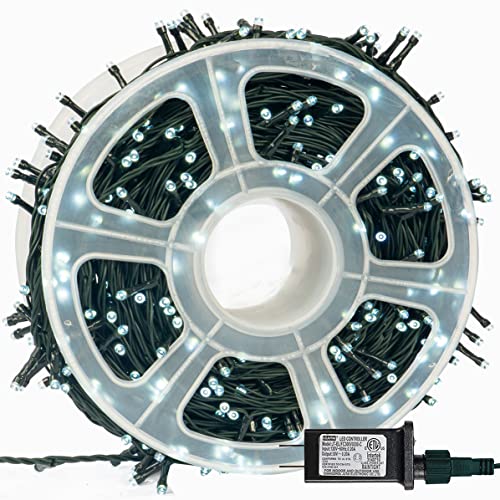 Instalatie rola 50 metri, 300 LED, Alb rece