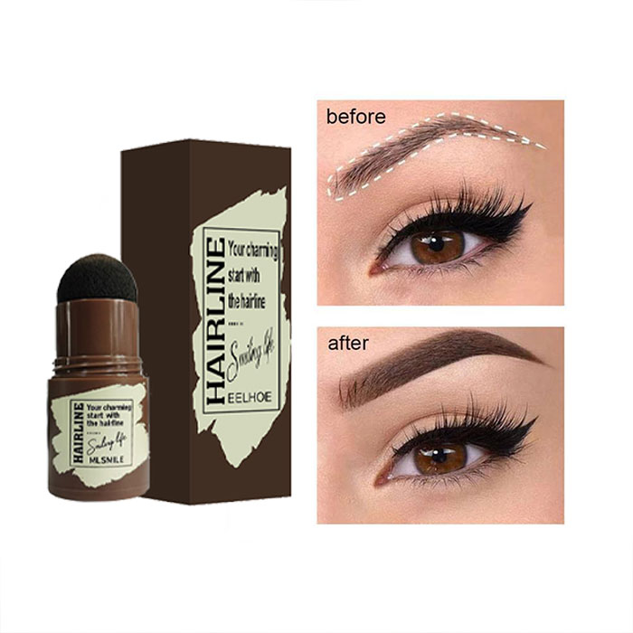 Kit sprancene: pudra si pensula, 10 sabloane