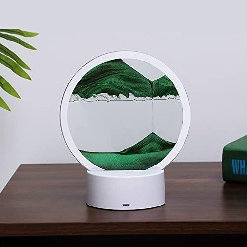 Lampa decorativa tip clepsidra, nisipuri miscatoare, Mov