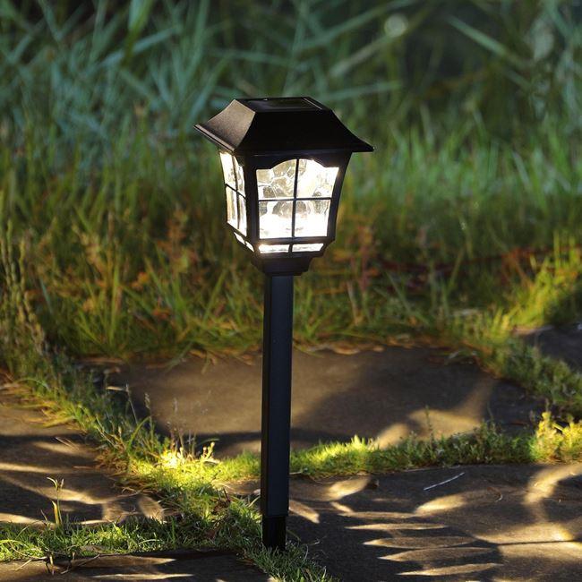 Set 3 felinare solare pentru gradina, Inaltime 32 cm