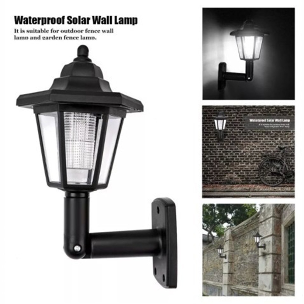 Set 4 x Lampa solara tip felinar, model hexagon