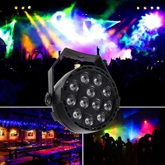 Set 2 x Reflector 36 LED RGB cu jocuri de lumini