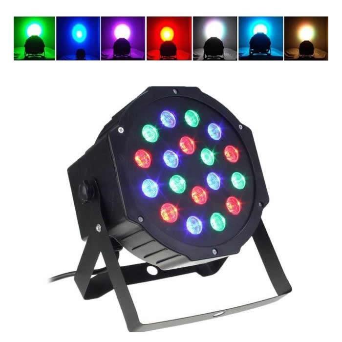 Set 2 x Reflector 36 LED RGB cu jocuri de lumini