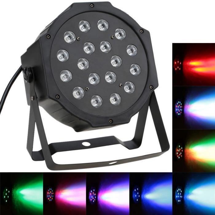 Set 4 x Reflector 36 LED RGB cu jocuri de lumini