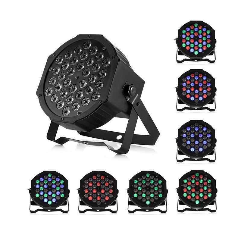 Set 4 x Reflector 36 LED RGB cu jocuri de lumini