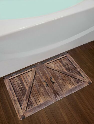 Set baie cu 2 piese: perdea si covoras, FarmHouse