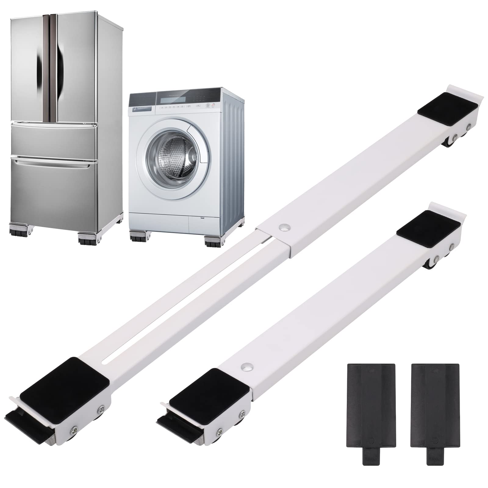 Set 2 x Suport mobil extensibil cu roti, mutare electrocasnice