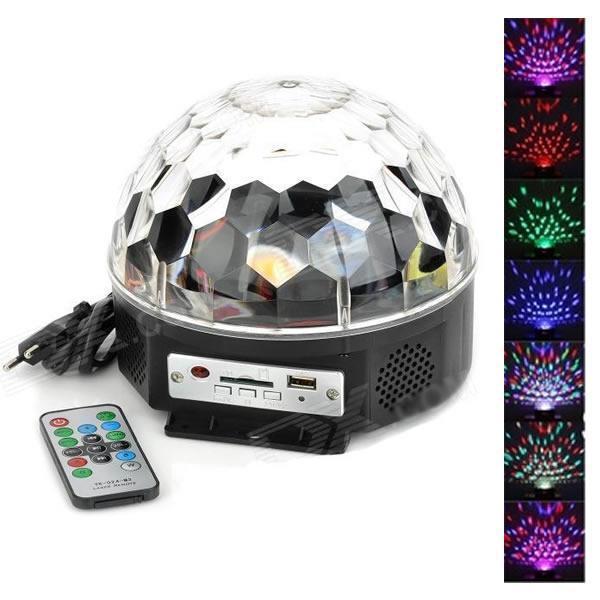 Glob Disco Led cu telecomanda si Redare Audio MP3 + Stick cadou