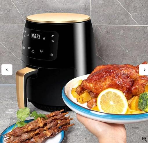 Friteuza cu aer cald, Air Fryer, 2400W, 6L, LCD Touch control