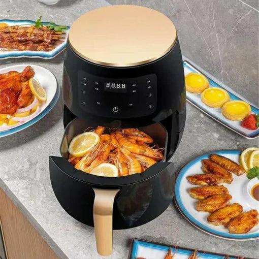 Friteuza cu aer cald, Air Fryer, 2400W, 6L, LCD Touch control