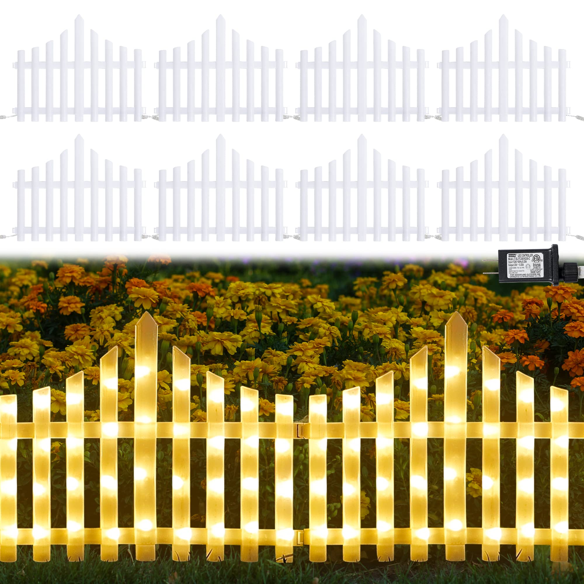 Gardulet decorativ lumina LED, 300 cm, Alb cald