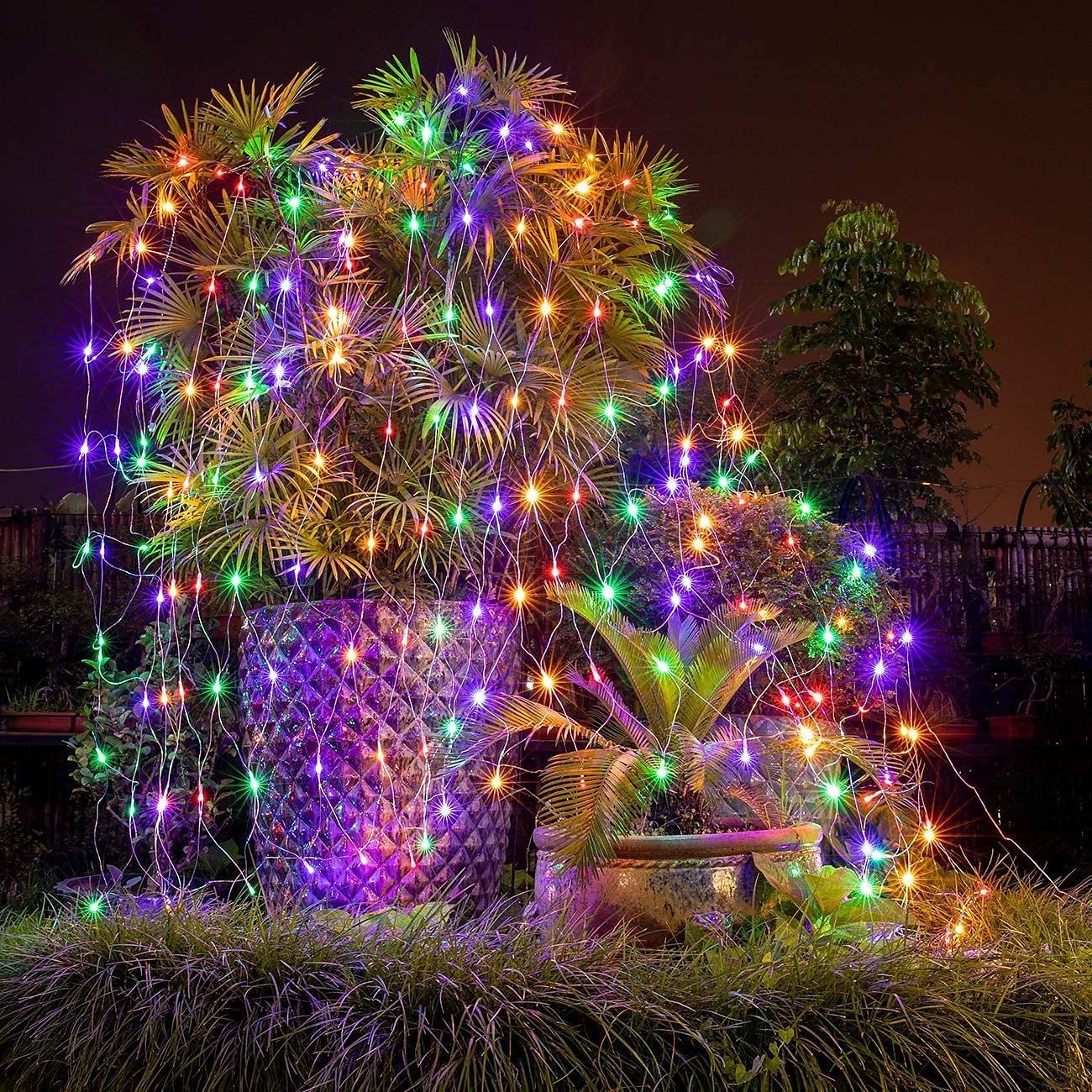 Instalatie exterior tip plasa, 1.5 M, 120 LED, interconectabila, jocuri lumini
