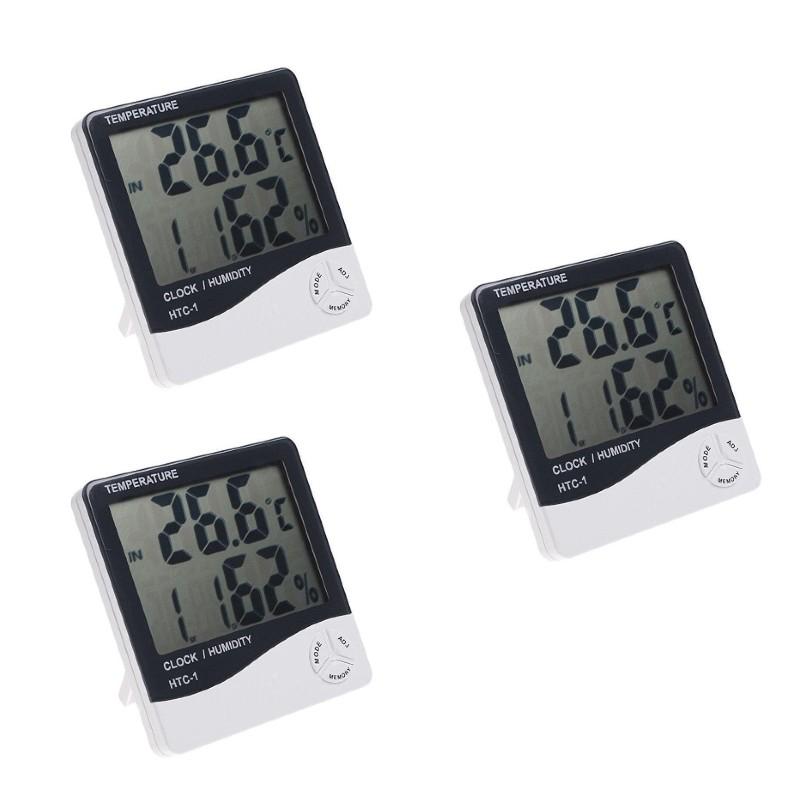 Set 3 x Termohigrometru digital - statie meteo