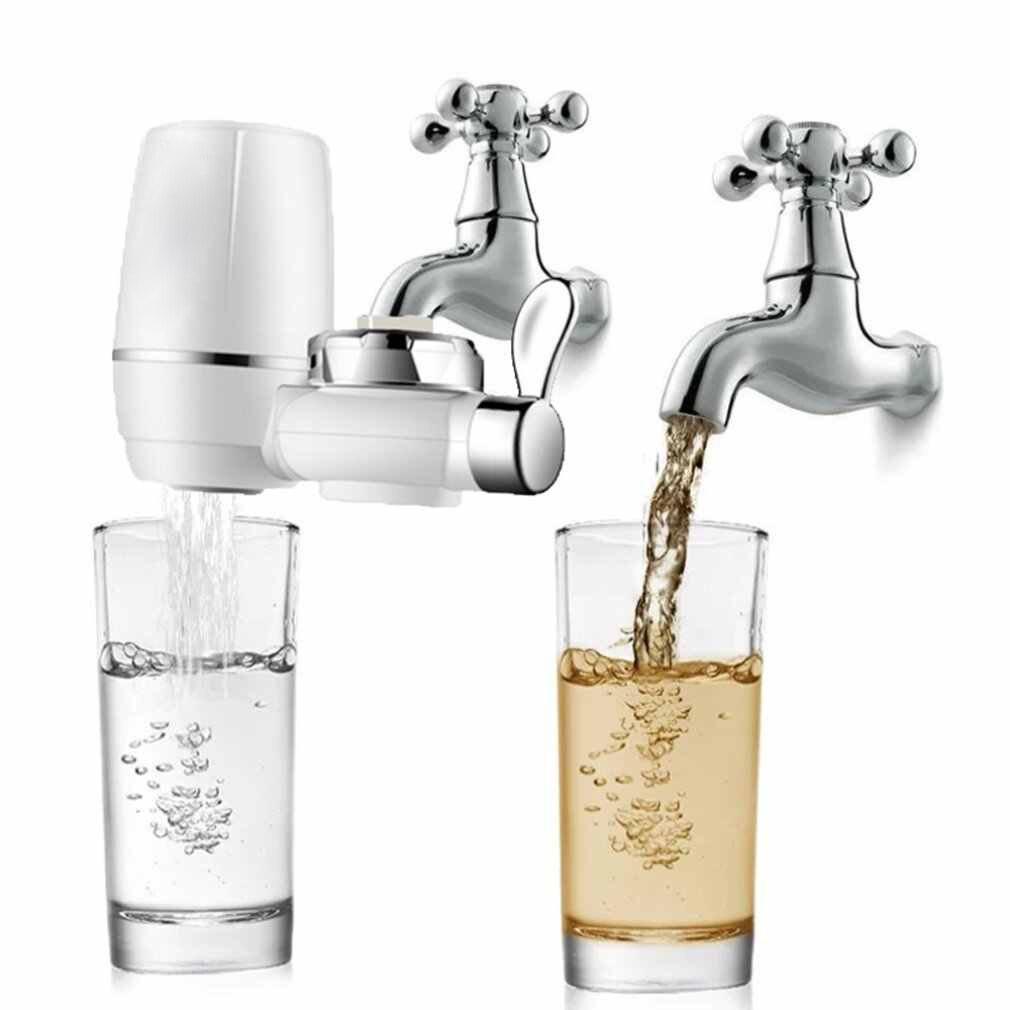 Robinet cu filtru pentru purificarea apei, prindere universala
