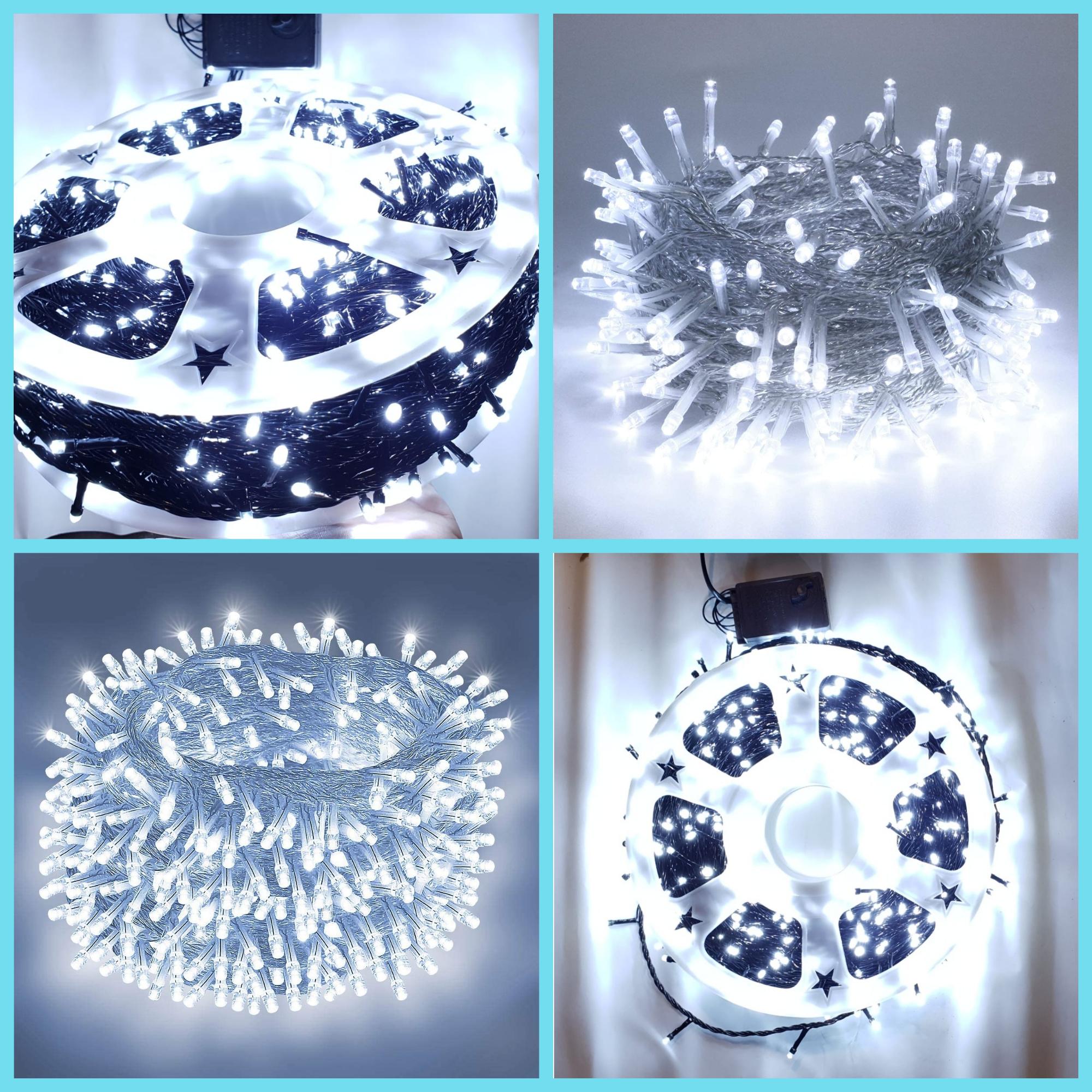 Instalatie LED fir 100 metri, rola 500 LED, Alb rece