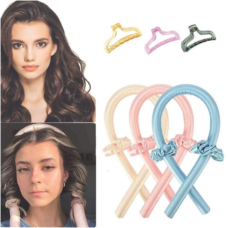 Set 3 x dispozitiv ondulat parul, bucle naturale fara caldura